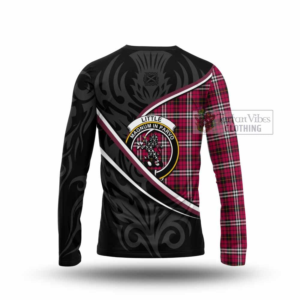 Little Tartan Family Crest Long Sleeve T-Shirt Celtic Scottish Thistle Floral - Tartan Vibes Clothing