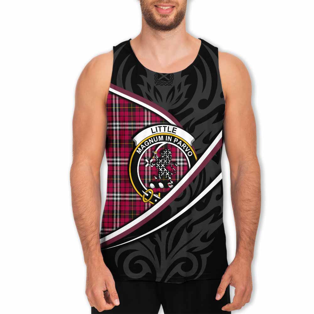 Little Tartan Family Crest Men Tank Top Celtic Scottish Thistle Floral - Tartan Vibes Clothing