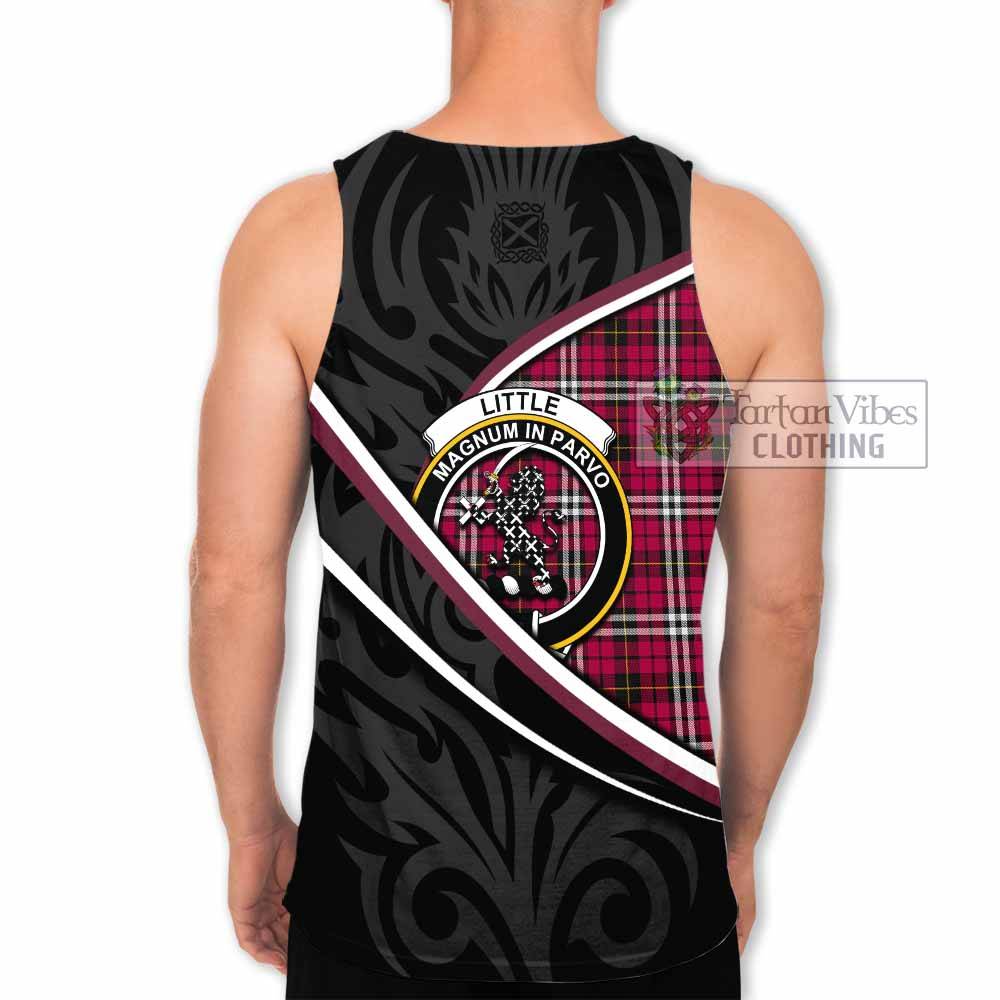 Little Tartan Family Crest Men Tank Top Celtic Scottish Thistle Floral - Tartan Vibes Clothing
