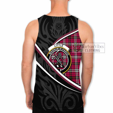 Little Tartan Family Crest Men Tank Top Celtic Scottish Thistle Floral