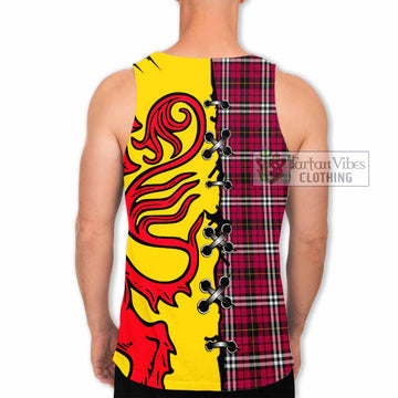 Little Tartan Family Crest Men Tank Top Lion Rampant Honor