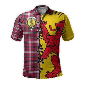 Little Tartan Family Crest Polo Shirt Lion Rampant Honor - Tartan Vibes Clothing
