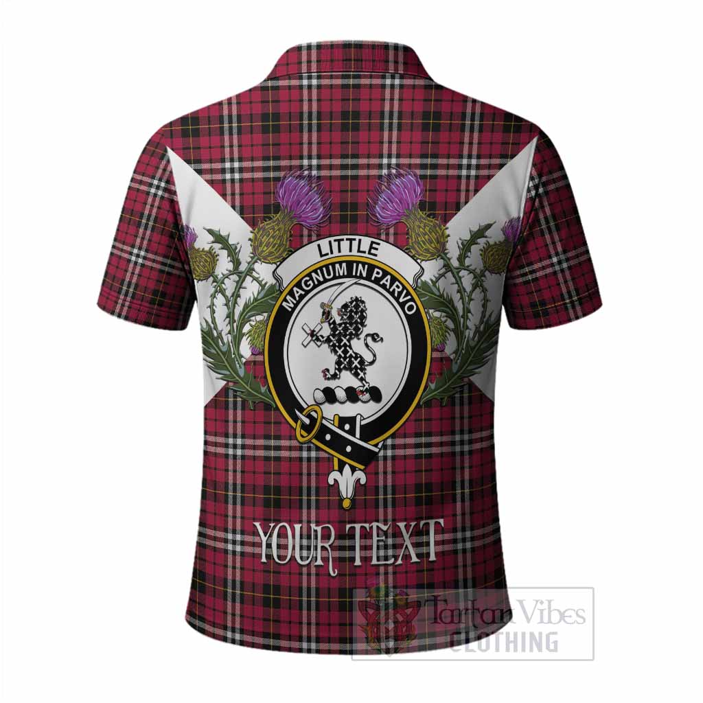 Little Tartan Family Crest Polo Shirt Scottish Burns Night Thistle Floral