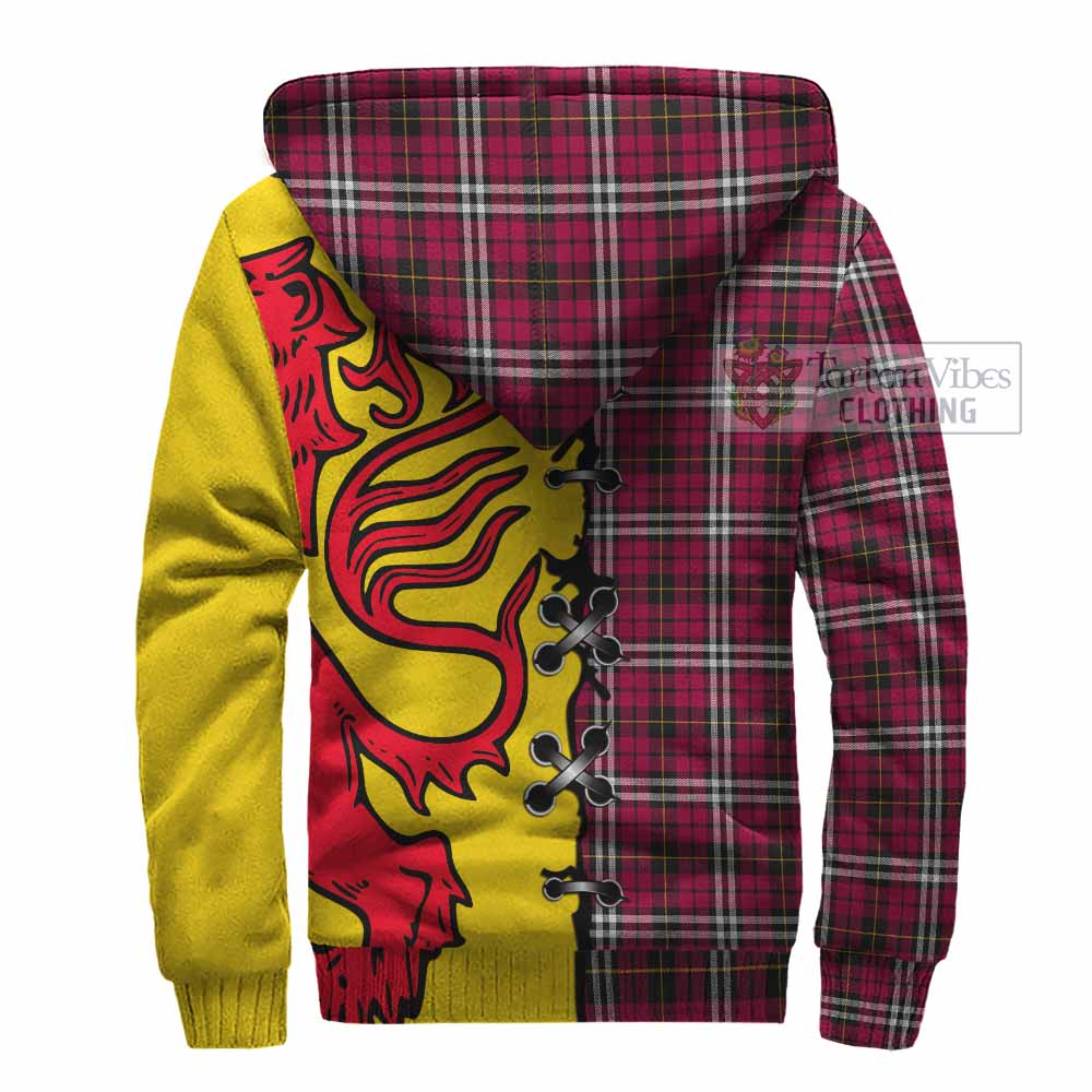 Little Tartan Family Crest Sherpa Hoodie Lion Rampant Honor - Tartan Vibes Clothing