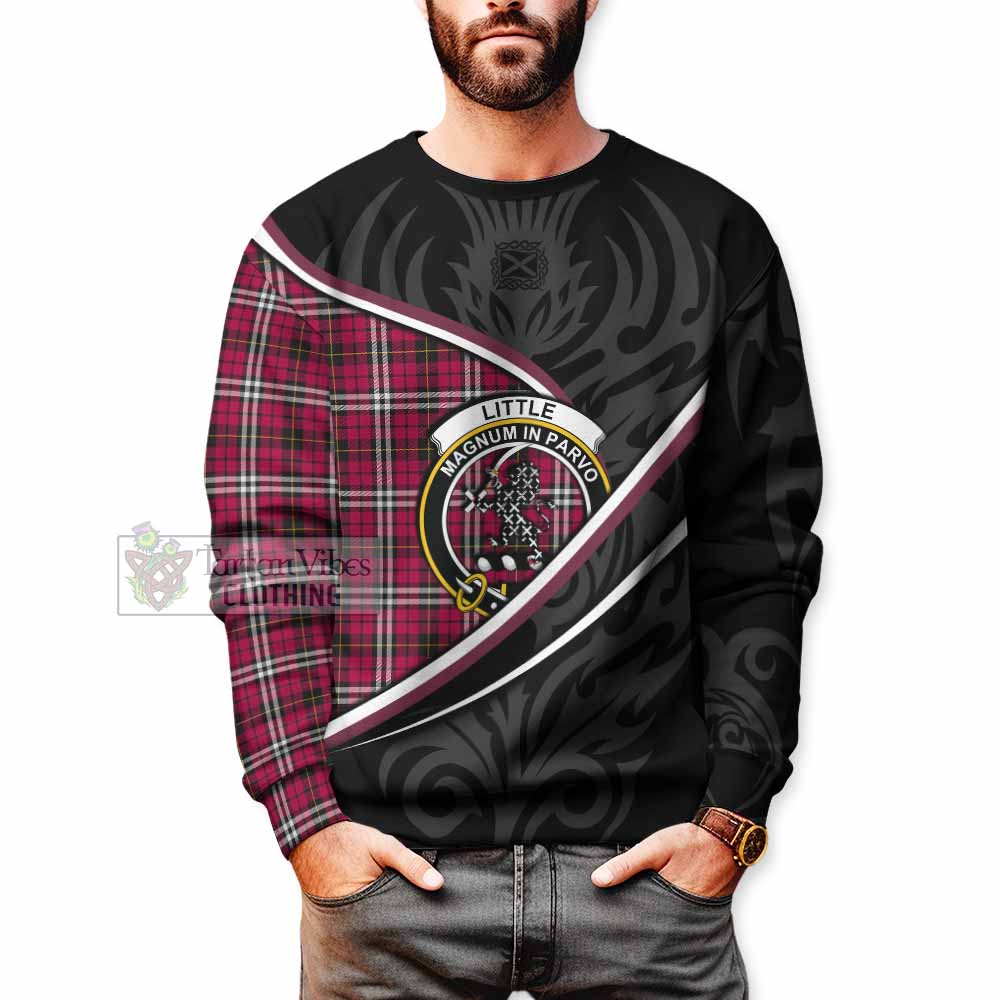 Little Tartan Family Crest Sweatshirt Celtic Scottish Thistle Floral - Tartan Vibes Clothing
