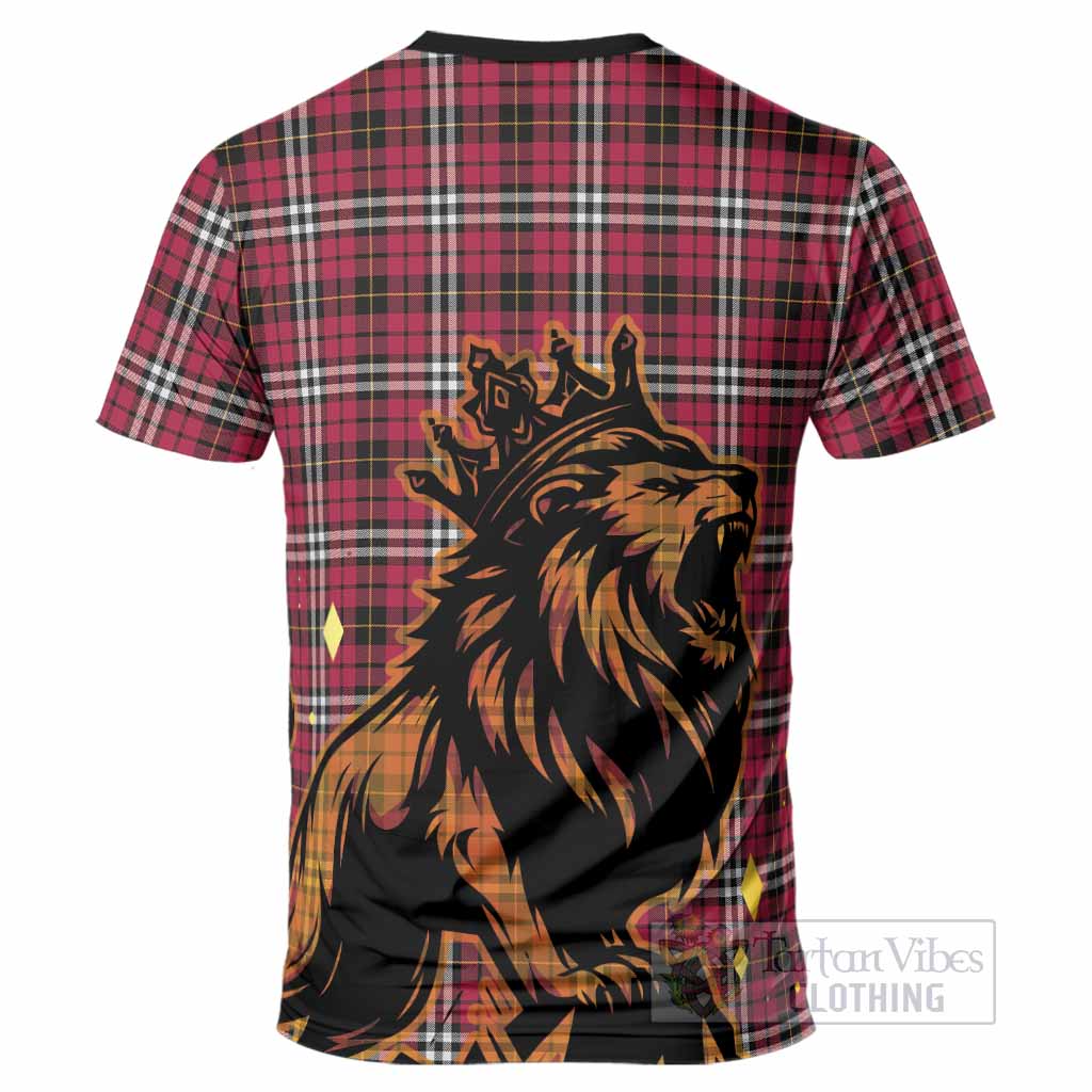 Little Tartan Family Crest T-Shirt Crowned Lion Roaring