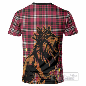 Little Tartan Family Crest T-Shirt Crowned Lion Roaring