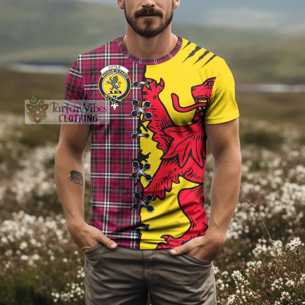 Little Tartan Family Crest T-shirt Lion Rampant Honor - Tartan Vibes Clothing
