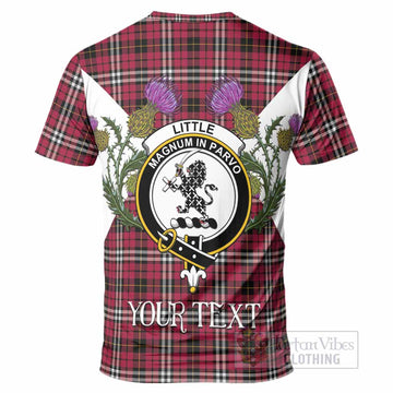 Little Tartan Family Crest T-Shirt Scottish Burns Night Thistle Floral