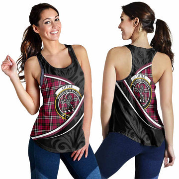 Little Tartan Family Crest Women Racerback Tanks Celtic Scottish Thistle Floral - Tartan Vibes Clothing