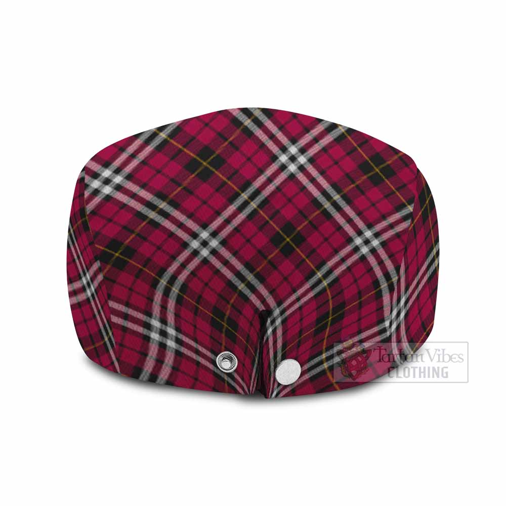 Little Tartan Flat Cap, Jeff Cap Cross Style with Family Crest - Tartan Vibes Clothing