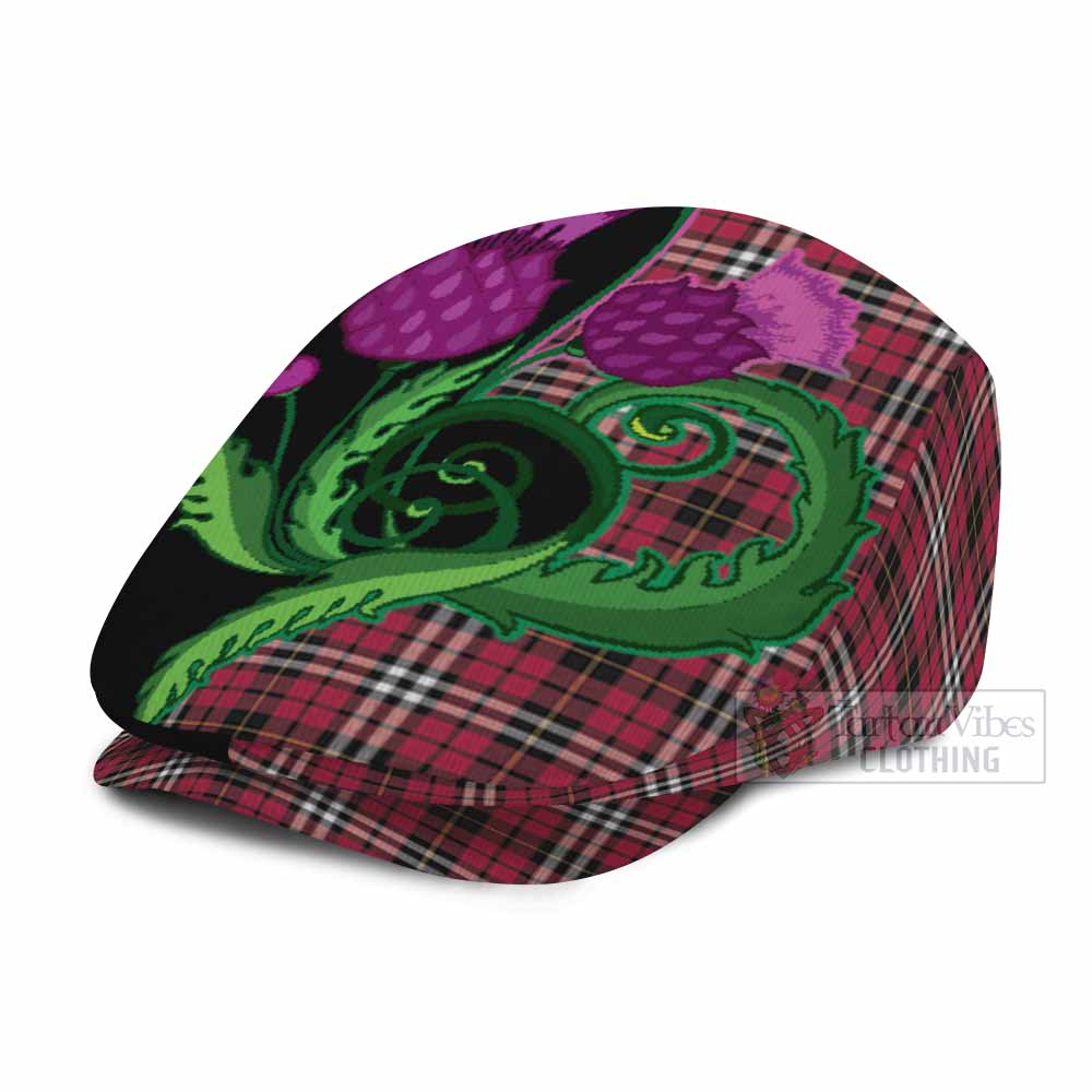 Little Tartan Flat Cap, Jeff Cap Traditional Scottish Thistle