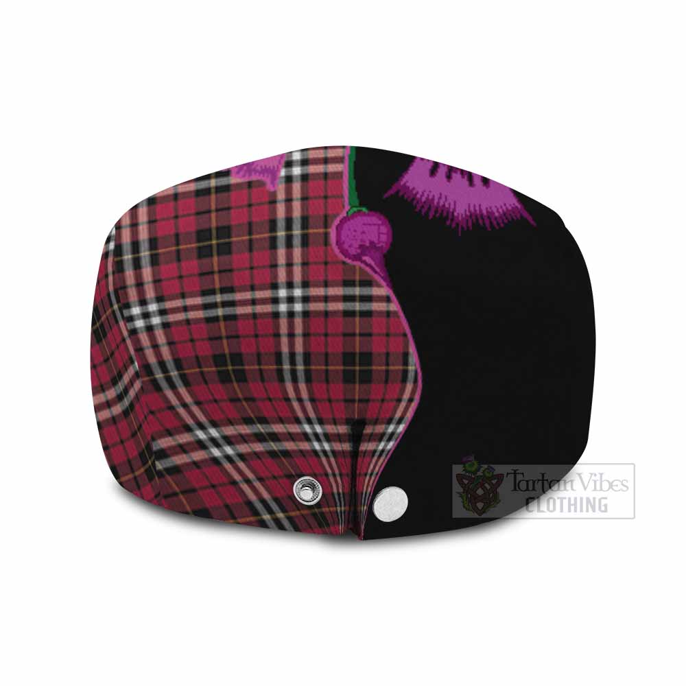 Little Tartan Flat Cap, Jeff Cap Traditional Scottish Thistle