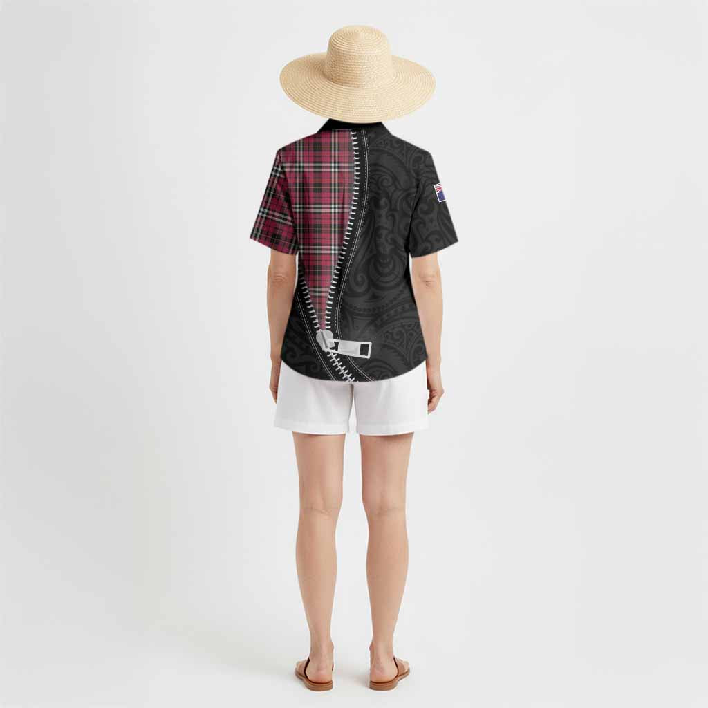 Little Tartan Hawaiian Shirt New Zealand Pattern Unique Zipper Stylized