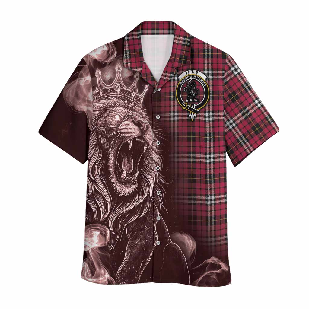 Little Tartan Hawaiian Shirt Roaring Lion Heritage