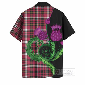 Little Tartan Hawaiian Shirt Traditional Scottish Thistle