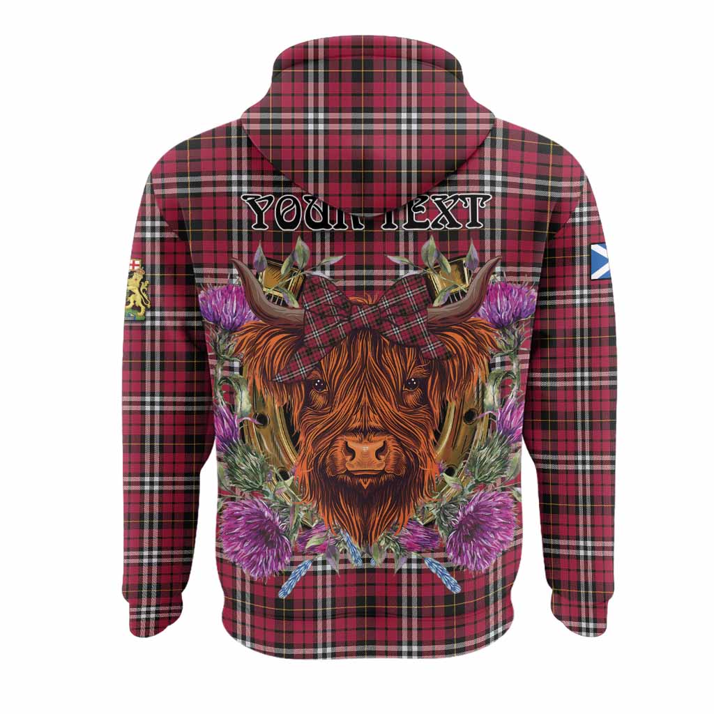 Little Tartan Hoodie Scottish Thistle Heilan Coo