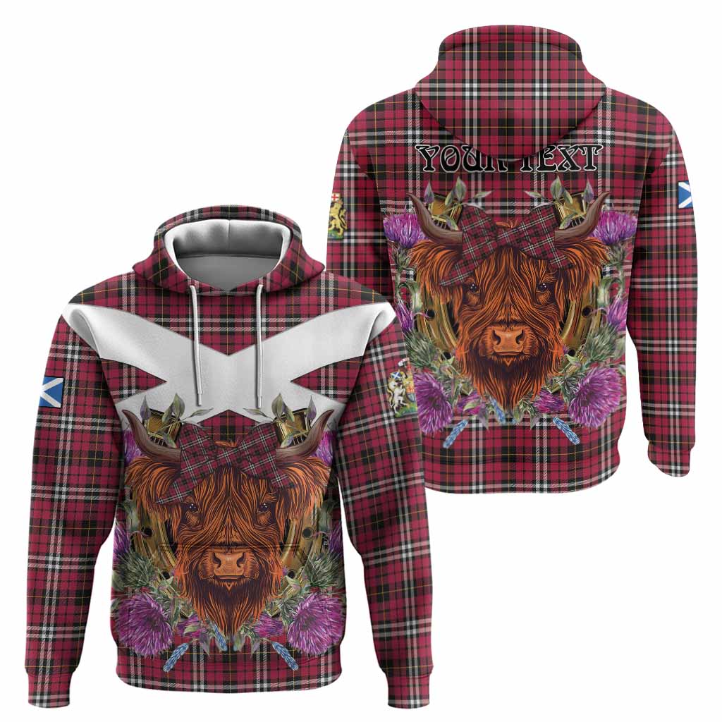 Little Tartan Hoodie Scottish Thistle Heilan Coo