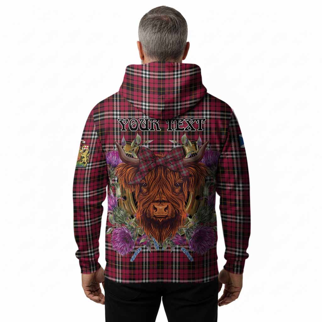 Little Tartan Hoodie Scottish Thistle Heilan Coo