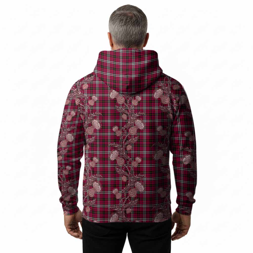 Little Tartan Hoodie Seamless Scottish Thistle Flowers