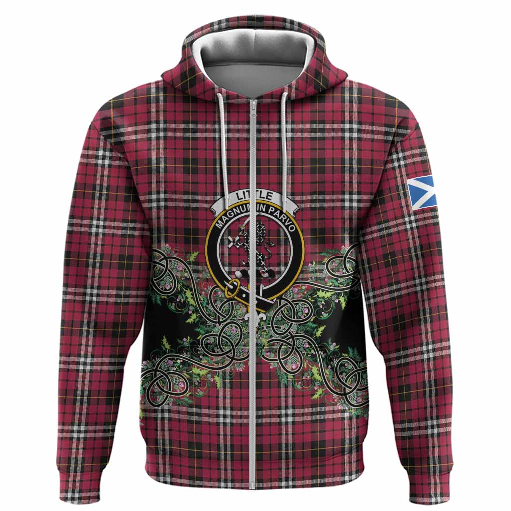 Little Tartan Hoodie Thistle Scottish Spirit