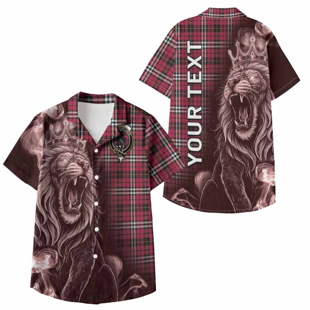 Little Tartan Kid Hawaiian Shirt Roaring Lion Heritage