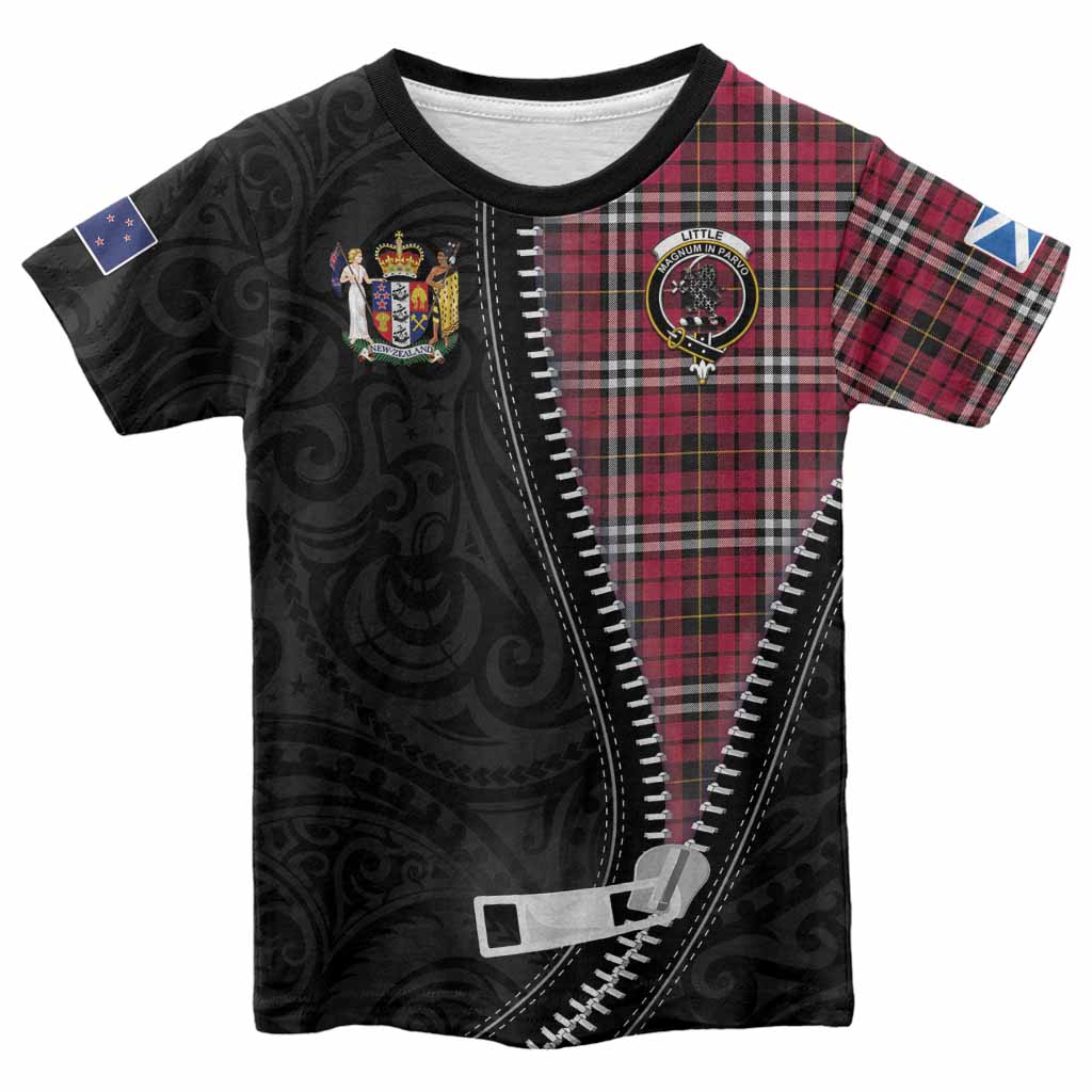 Little Tartan Kid T-shirt New Zealand Pattern Unique Zipper Stylized