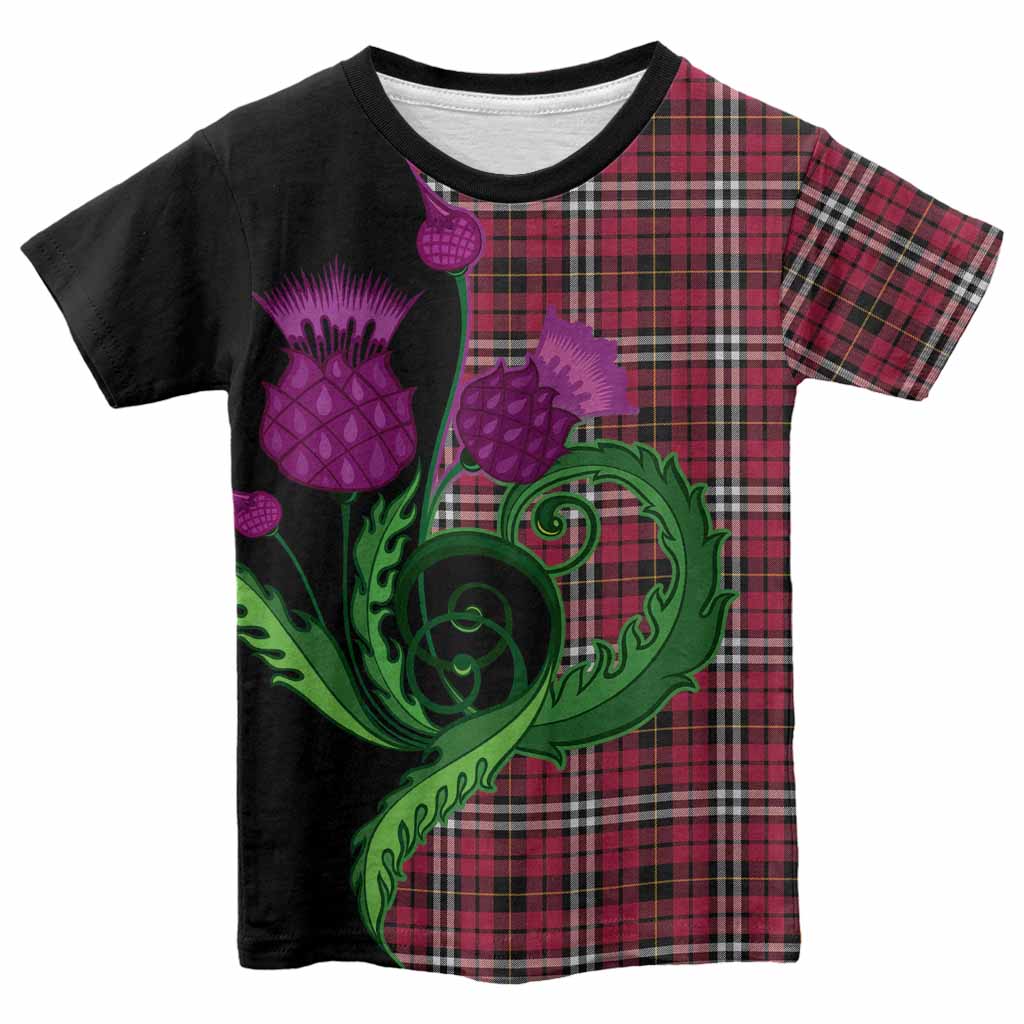 Little Tartan Kid T-shirt Traditional Scottish Thistle