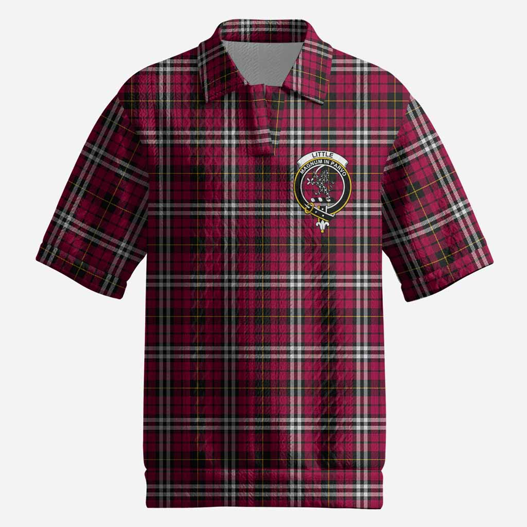 Little Tartan Men’s Polo Sweater Top with Family Crest