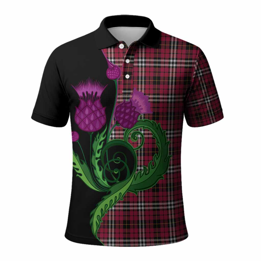 Little Tartan Polo Shirt Traditional Scottish Thistle