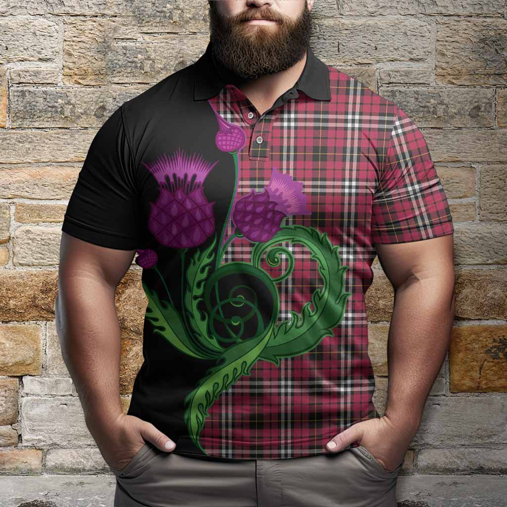 Little Tartan Polo Shirt Traditional Scottish Thistle