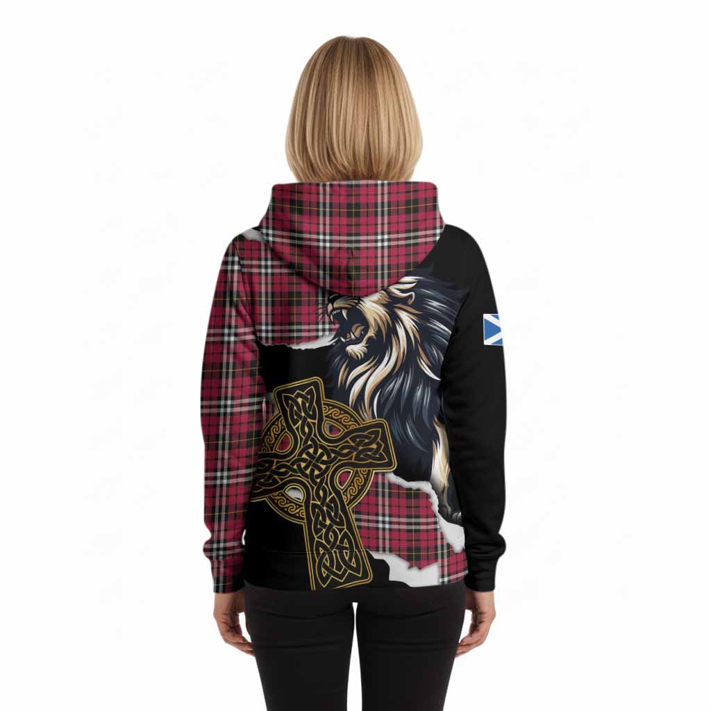 Little Tartan Scottish Hoodie Lion Celtic Heritage
