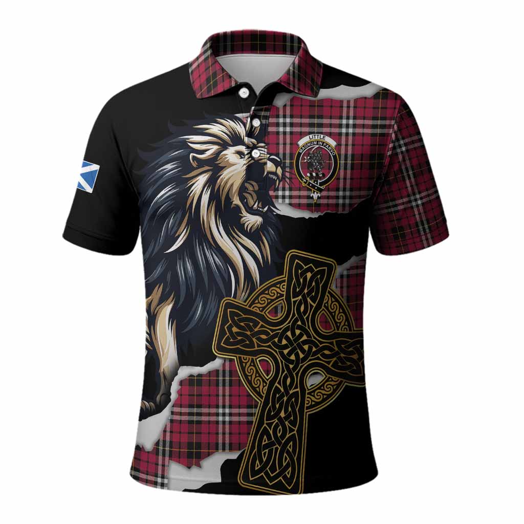 Little Tartan Scottish Polo Shirt Lion Celtic Heritage