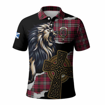 Little Tartan Scottish Polo Shirt Lion Celtic Heritage