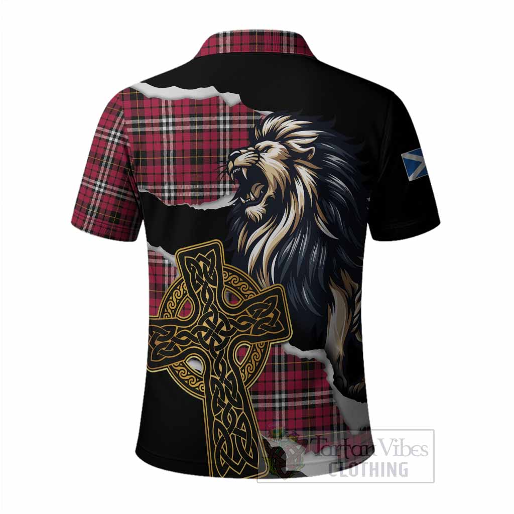 Little Tartan Scottish Polo Shirt Lion Celtic Heritage
