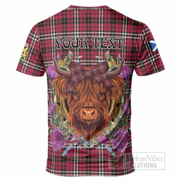 Little Tartan T-Shirt Scottish Thistle Heilan Coo