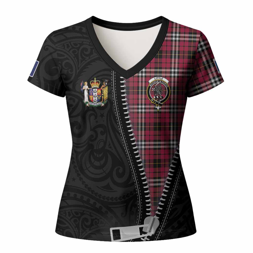 Little Tartan Women T shirt New Zealand Pattern Unique Zipper Stylized