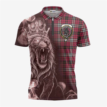Little Tartan Zipper Polo Shirt Roaring Lion Heritage