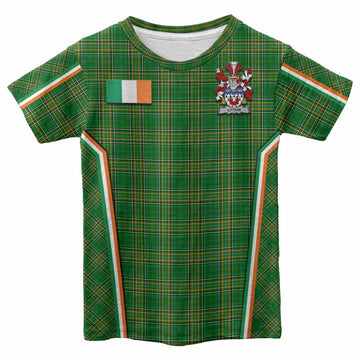 Litton Irish Clan Coat of Arm Tartan Kid T-shirt Flag Style
