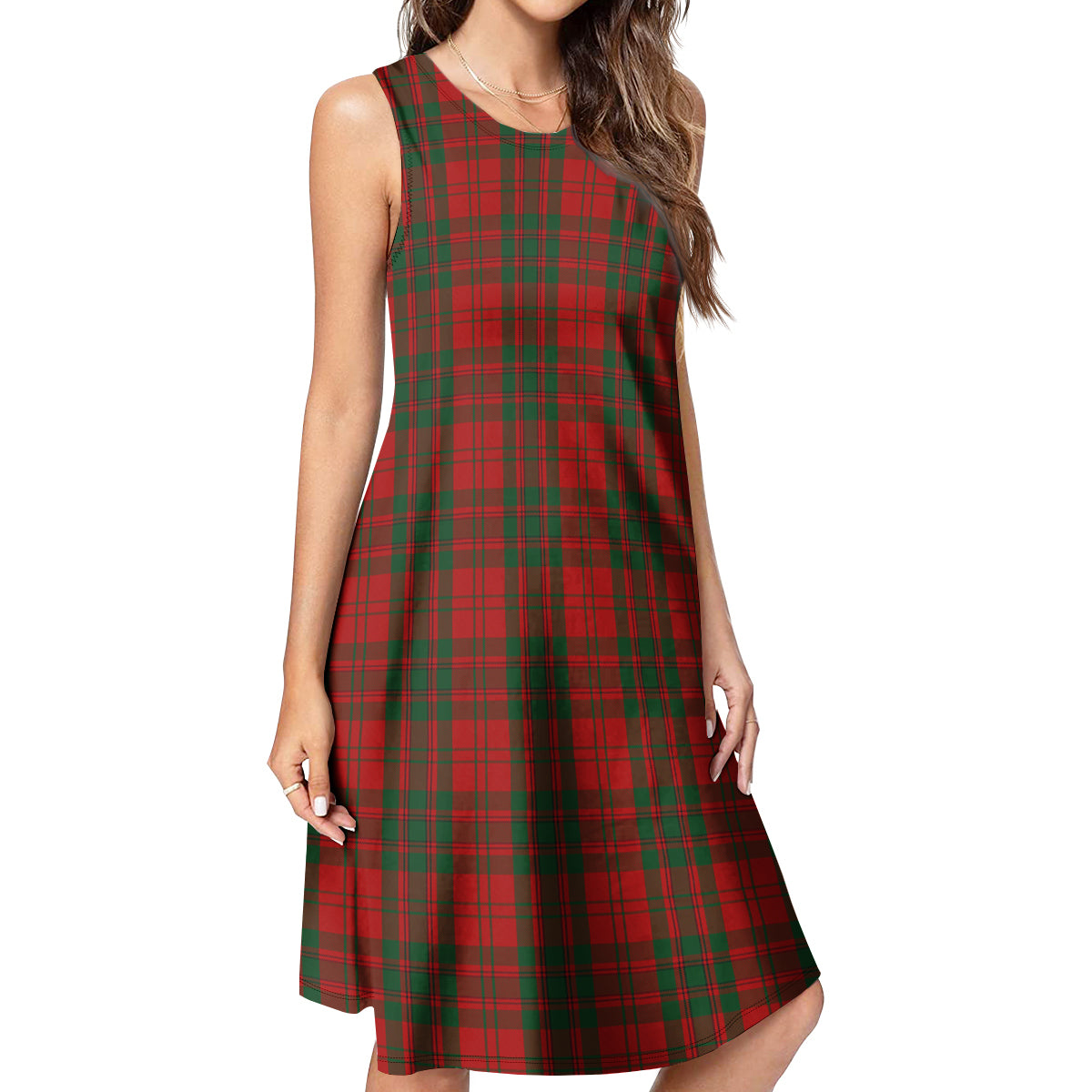Livingston Tartan Womens Casual Dresses - Tartanvibesclothing