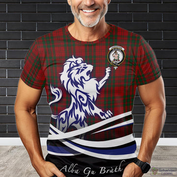 Livingston Tartan T-Shirt with Alba Gu Brath Regal Lion Emblem