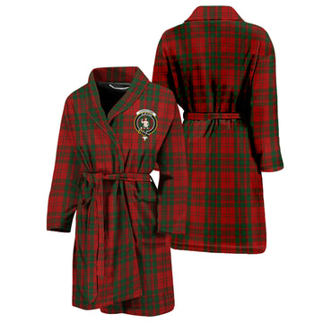 Livingstone Tartan Bathrobe with Family Crest Unisex S - Tartan Vibes Clothing