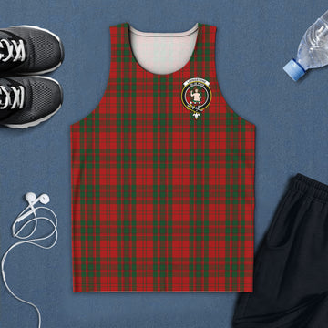 Livingstone Tartan Mens Tank Top with Family Crest 5XL - Tartan Vibes Clothing