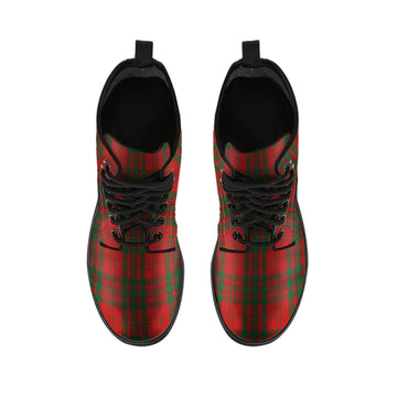 Livingstone Tartan Leather Boots - Tartan Vibes Clothing