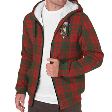 Livingstone Tartan Sherpa Hoodie with Family Crest - Tartan Vibes Clothing
