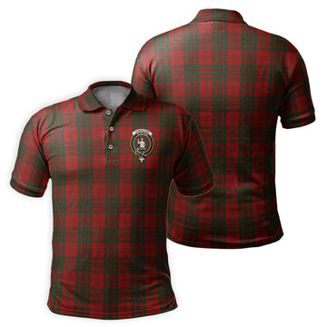 Livingstone Tartan Men's Polo Shirt with Family Crest