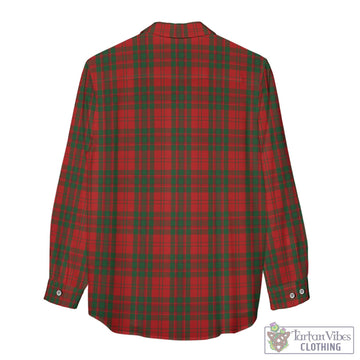 Livingston Tartan Womens Casual Shirt with Family Crest