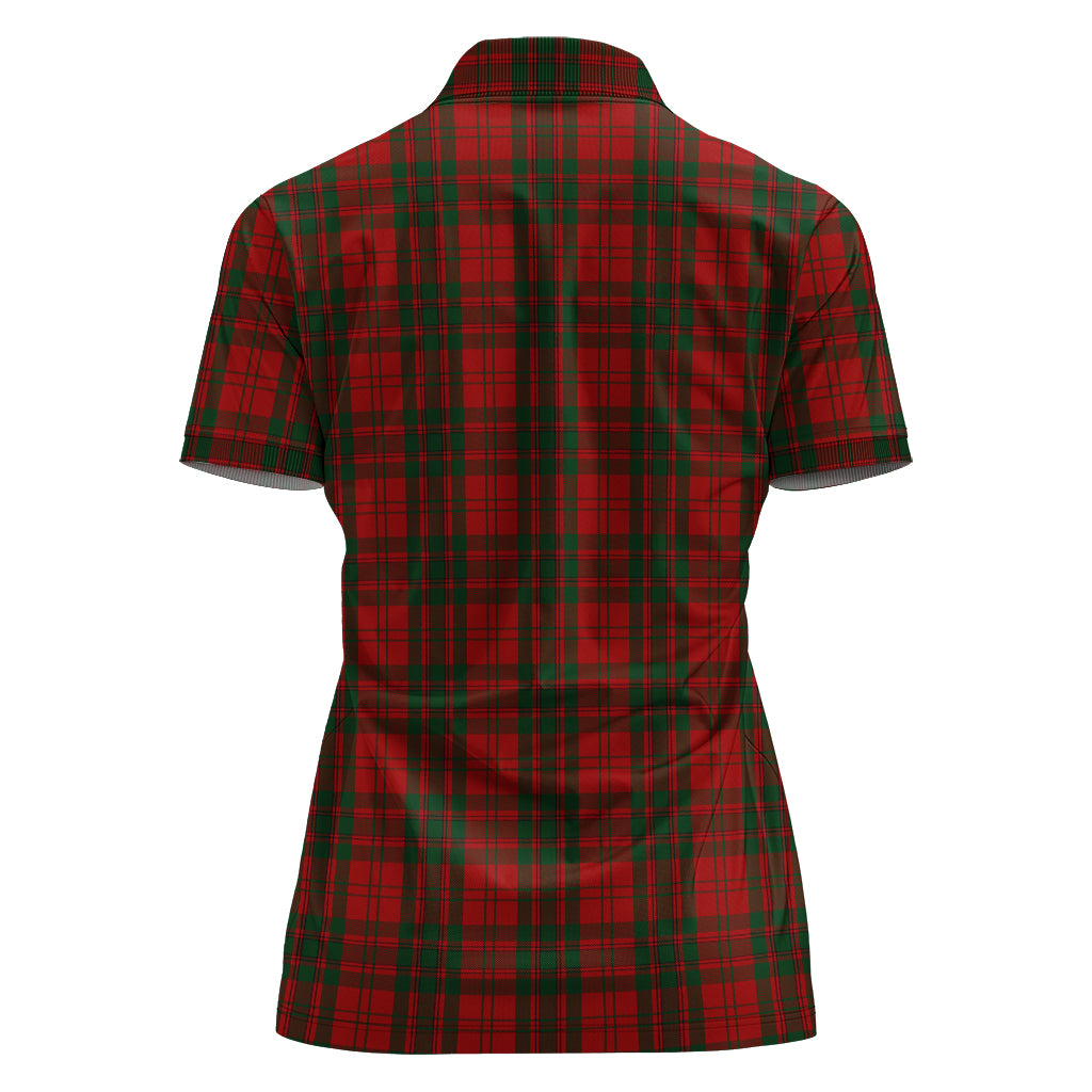 livingston-tartan-polo-shirt-with-family-crest-for-women