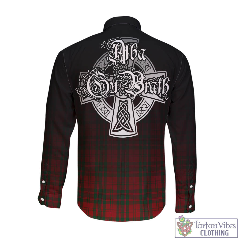 Livingstone Tartan Long Sleeve Button Up Featuring Alba Gu Brath Family Crest Celtic Inspired - Tartan Vibes Clothing
