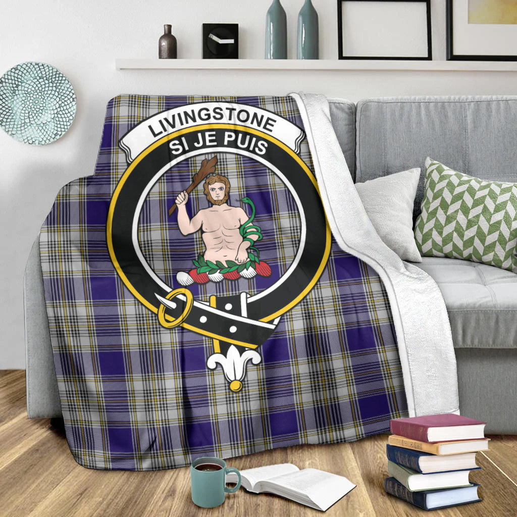 livingston-dress-tartab-blanket-with-family-crest
